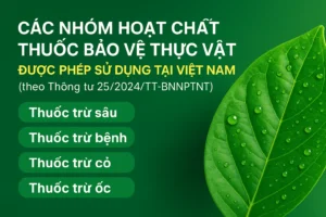 Các Nhóm Hoạt Chất Thuốc BVTV Được Phép Sử Dụng Tại Việt Nam (Cập Nhật 2025)