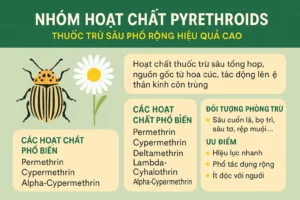 Nhóm Hoạt Chất Pyrethroids – Thuốc Trừ Sâu Hiệu Quả Cao, An Toàn & Phổ Biến-TH FARM CARE