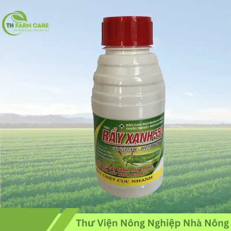 Hoạt chất Thiamethoxam - Thuốc trừ sâu nội hấp hiệu quả cho Nông Nghiệp Lâm Đồng TTH Agro Thuoc-Ray-Xanh-550EC-Thiamethoxam-30gl-Buprofezin-20gl-Fenobucar-500gl