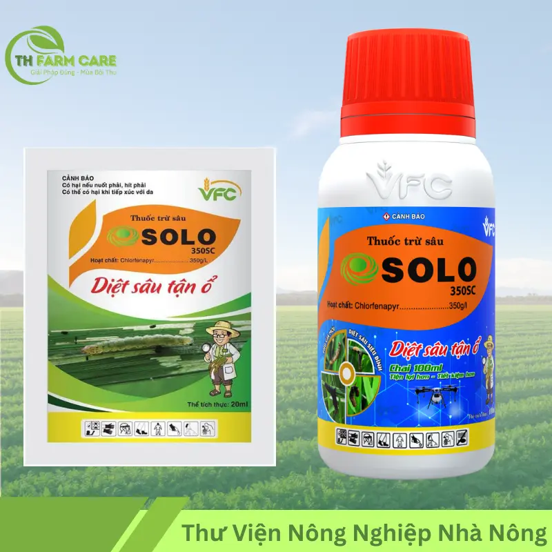 Hoạt Chất Chlorfenapyr là gì? Tác dụng, cơ chế và ứng dụng trong nông nghiệp TTH Agro Thuoc Solo 350SC Công ty VFC - hoat-chat-Chlorfenapyr-350sc