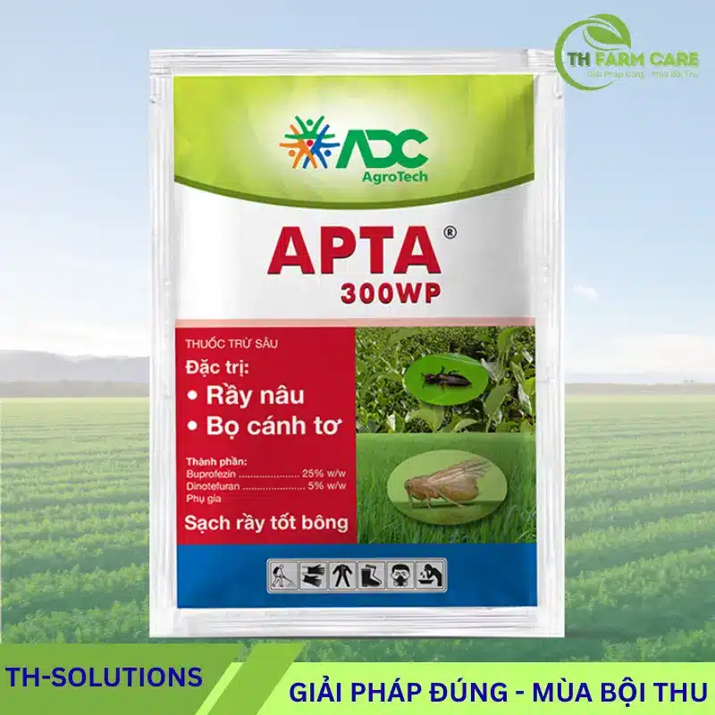 Hoạt Chất Dinotefuran là gì? Cơ chế, công dụng và cách dùng trong nông nghiệp TTH Agro Thuoc-APTA-300WP-ADC-Kiem-soat-ray-nau-bo-xit-muoi-hieu-qua