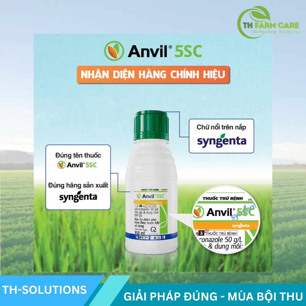 Anvil 5SC – Đặc trị thán thư, đốm lá, phấn trắng | Hexaconazole 50g/L TTH Agro thuoc-Anvil-5SC-Dac-tri-than-thu-dom-la-phan-trang-Hexaconazole-50gL