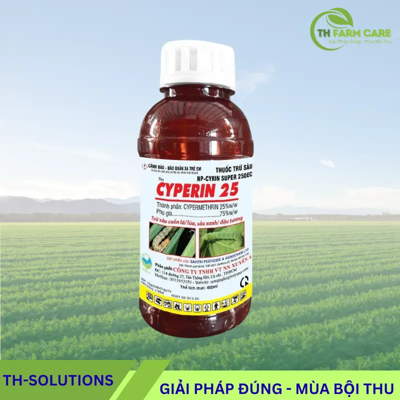Cypermethrin – Hoạt chất trừ sâu phổ rộng hiệu lực cao trong nông nghiệp Việt Nam TTH Agro thuoc-tru-sau-cypermethrin-nhap-khau-an-do