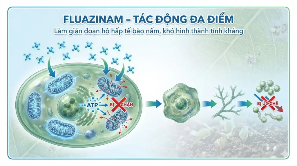 Fluazinam là gì? Cơ chế, ứng dụng và cách phòng bệnh sương mai hiệu quả TTH Agro CO-CHE-TAC-DONG-HOAT-CHAT-FLUAZINAMGIAI-THICH-KHOA-HOC-DE-HIEU