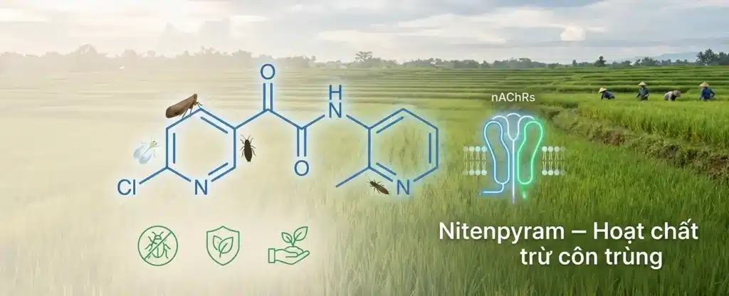 Nitenpyram-Hoat-chat-tru-con-trung-the-he-moi-nhom-Neonicotinoid-Co-che-tac-dong-ung-dung-chuyen-sau-du-lieu-khoa-hoc-va-loi-ich-thuc-tien-trong-san-xuat-nong-nghiep