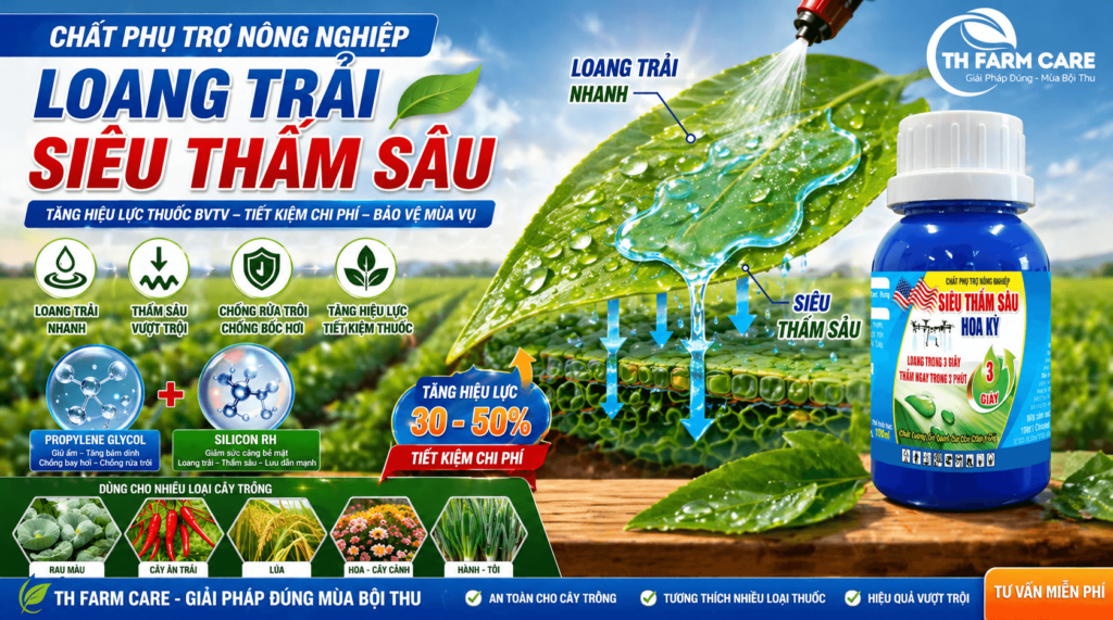 Chất phụ trợ Propylene Glycol & Silicon RH là gì Giải pháp tăng thấm sâu thuốc BVTV