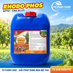 Can SITTO RHODO PHOS 20 lít màu xanh nắp đỏ, vi sinh cải tạo đất, TH FARM CARE