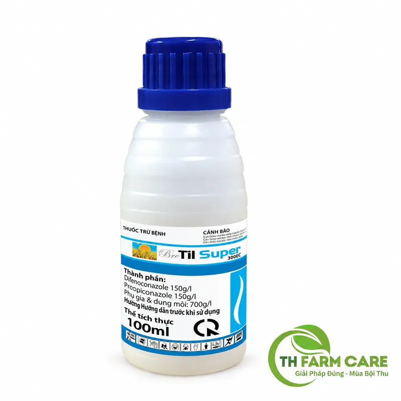 Ảnh chai TIL SUPER 300EC của Xuyên Á chứa Difenoconazole 150 g/l và Propiconazole 150 g/l